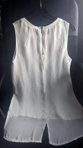 Blusa Stradivarius Blanca Talla S,