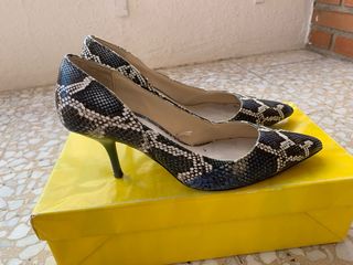 Zapatos de tacón serpiente mujer