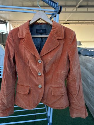 Blazer Terciopelo Carolina Herrera Naranja