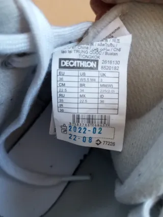 Patines 4 Ruedas Blancos, número 36