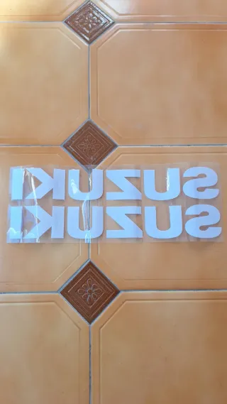 Pegatinas Suzuki Blancas