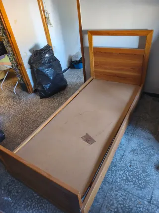 Cama individual de madera 2