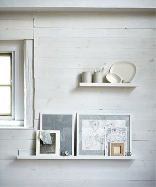 Estante flotante blanco