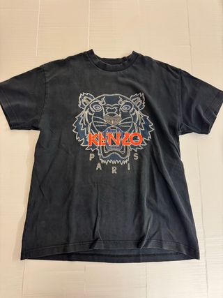 Camiseta Kenzo Negra con Tigre