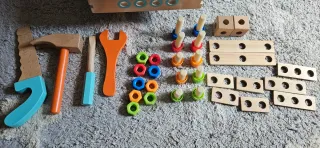 Banco de trabajo de madera para niños