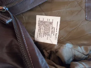 Cazadora Armani Moto Marrón Piel