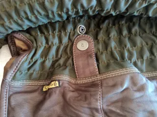 Cazadora Armani Moto Marrón Piel