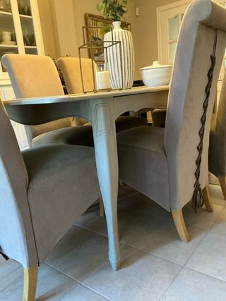 Mesa y 6 sillas de comedor