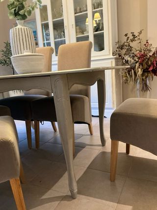 Mesa y 6 sillas de comedor