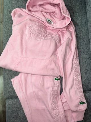 Conjunto Deportivo Lacoste Rosa Talla M