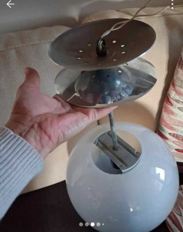 Lampadario sfera vintage anni 60