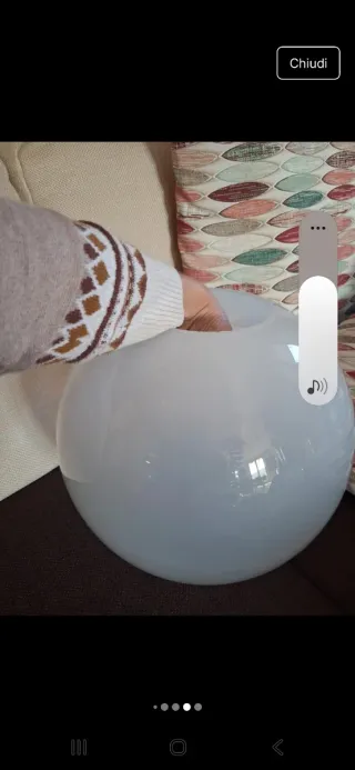 Lampadario sfera vintage anni 60