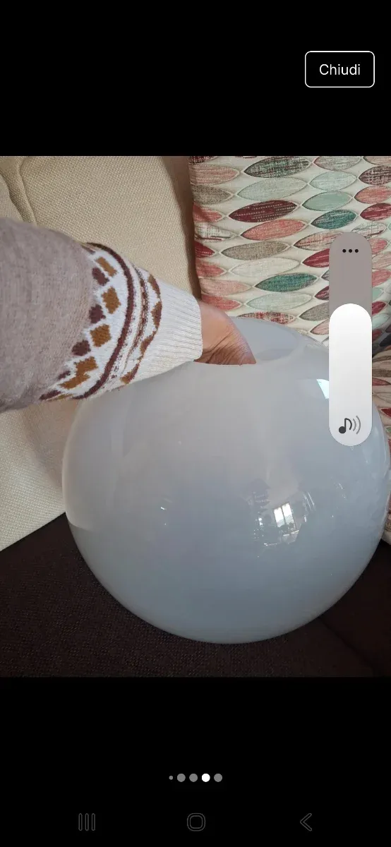 Lampadario sfera vintage anni 60