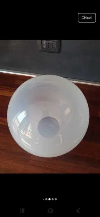 Lampadario sfera vintage anni 60