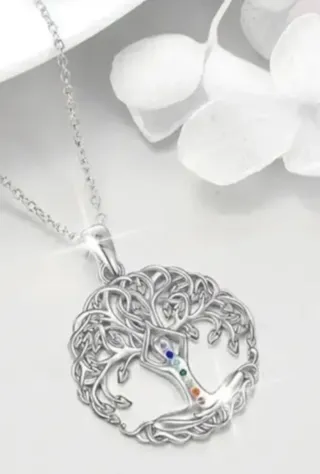Collar PLATA Árbol de la Vida