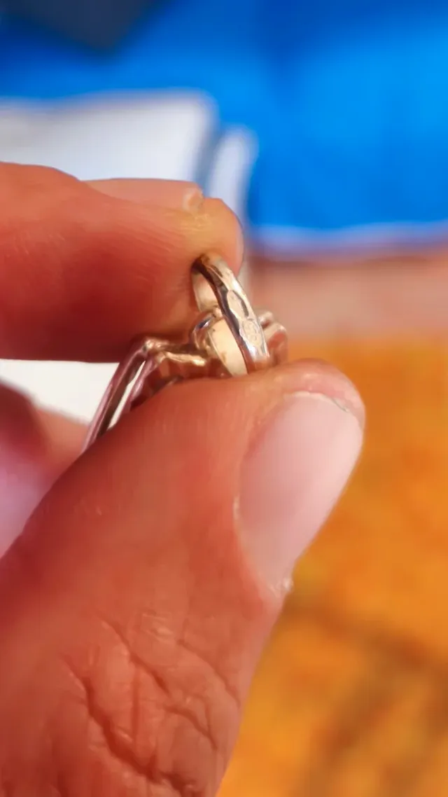 Ciondolo Madonna Smaltato Argento Blu