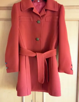 Chaquetón Vintage color teja, precioso. Único