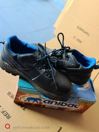 Zapatos de Seguridad Aníbal Negros y Azules