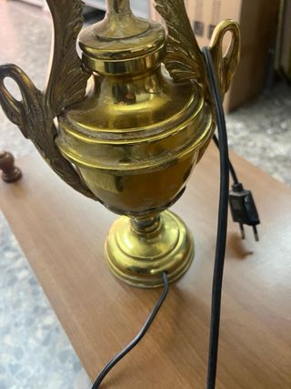 Lámpara de mesa bronce vintage 41cm