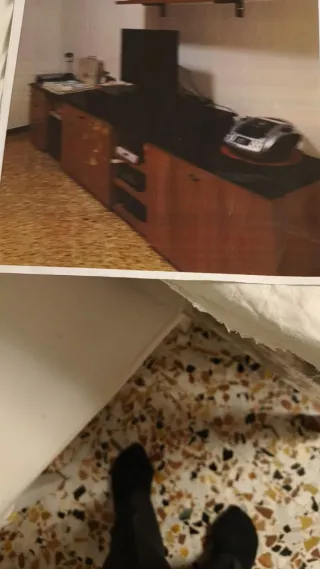 Divano letto in legno con cassetti