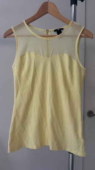 Blusa H&M sin mangas amarilla