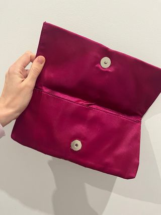 Bolso de noche clutch con flor