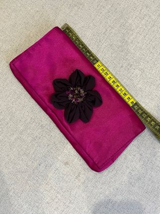 Bolso de noche clutch con flor