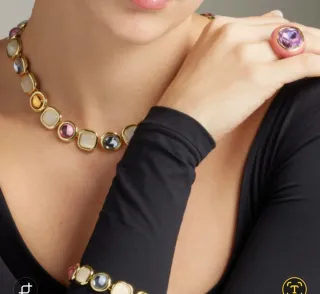 Anello Luxenter Cristallo Viola Oro 18K