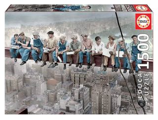 Puzzle Educa 1500 Piezas Lunch atop a Skyscraper