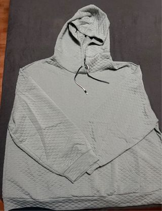 Sudadera verde acolchada