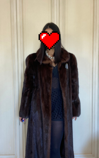 Elegante cappotto marrone