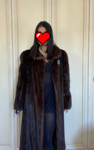 Elegante cappotto marrone