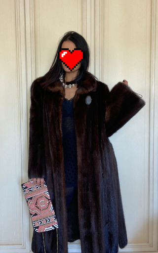 Elegante cappotto marrone