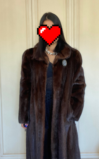 Elegante cappotto marrone