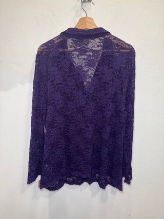 Blusa Morada Encaje