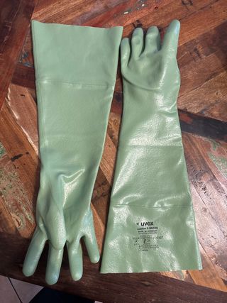 Guanti lunghi da lavoro uvex rubiflex S NB60S