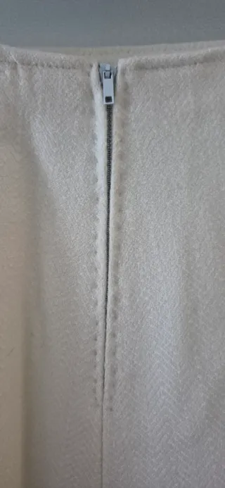 Gonna a campana bianco latte tg. S/M