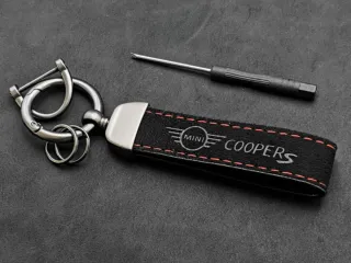Llavero MINI Cooper S, One Tacto Piel Cuero Regalo