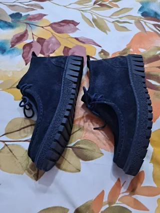 Botines Bueno Mujer Talla 36 .color azul