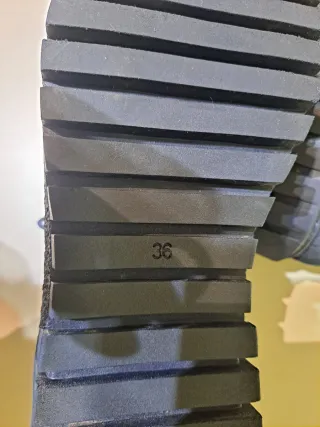 Botines Bueno Mujer Talla 36 .color azul