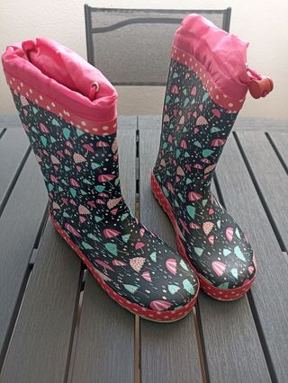 Botas de agua niña 34