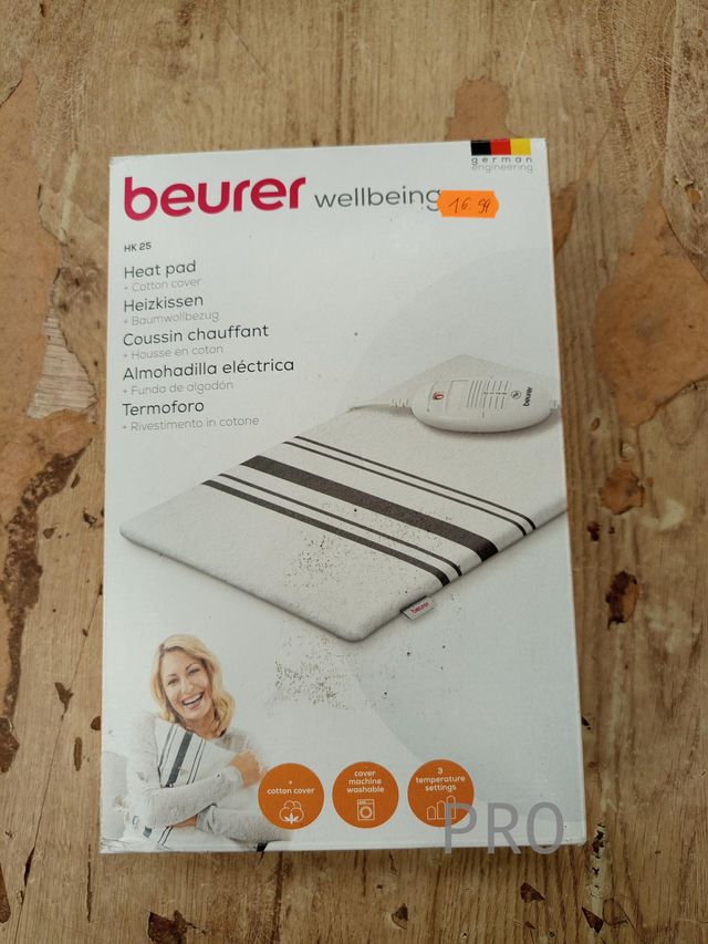 Almohadilla eléctrica térmica con funda