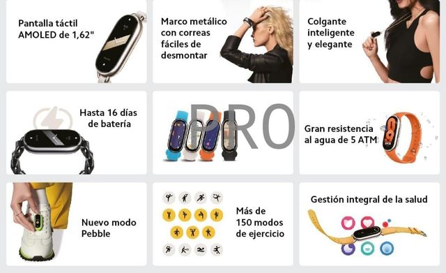 XIAOMI Smart Band 8 - Pulsera de Actividad, Negro