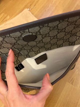 Bolso Riñonera Gucci Marrón y Verde