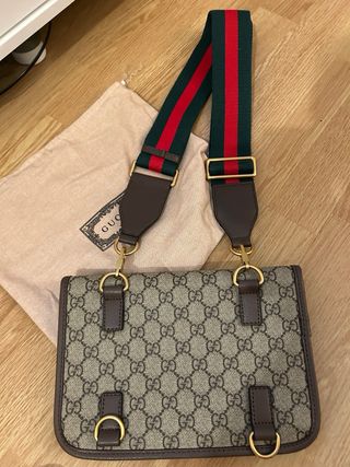 Bolso Riñonera Gucci Marrón y Verde