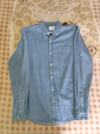 Camisa vaquera Pull&Bear azul