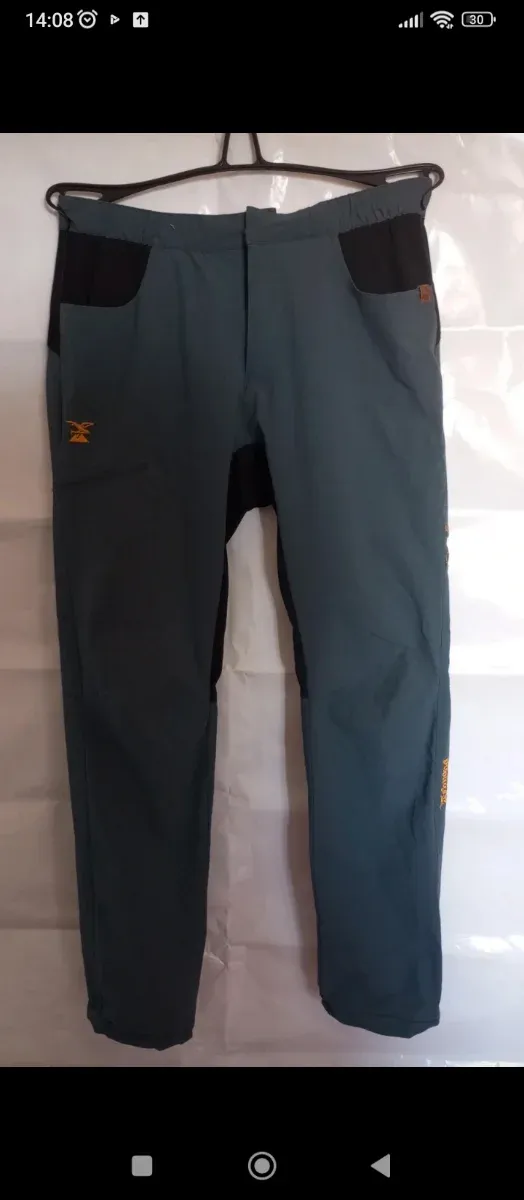 Pantalones Simond Hombre Negro/Verde Azulado