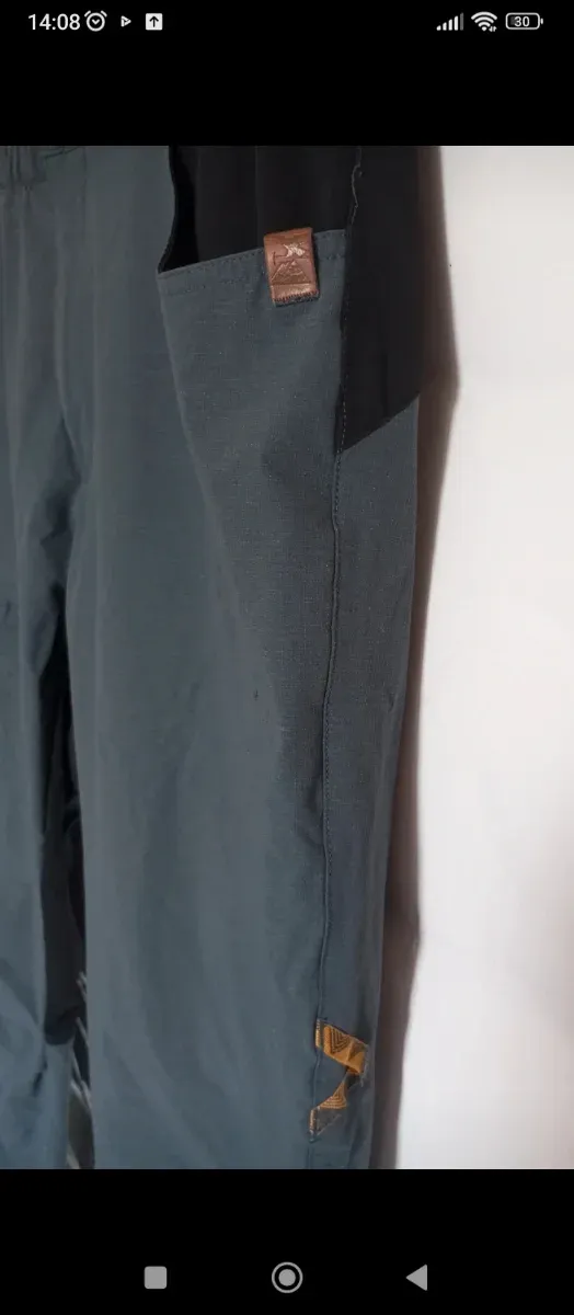 Pantalones Simond Hombre Negro/Verde Azulado