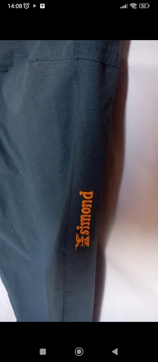 Pantalones Simond Hombre Negro/Verde Azulado