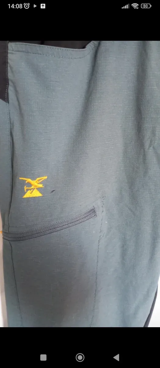 Pantalones Simond Hombre Negro/Verde Azulado